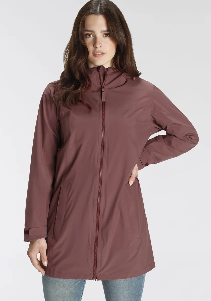 

Парка Jack Wolfskin "SOLAIA PARKA W", с капюшоном, водонепроницаемая, ветрозащитная и дышащая, цвет Apple Butter