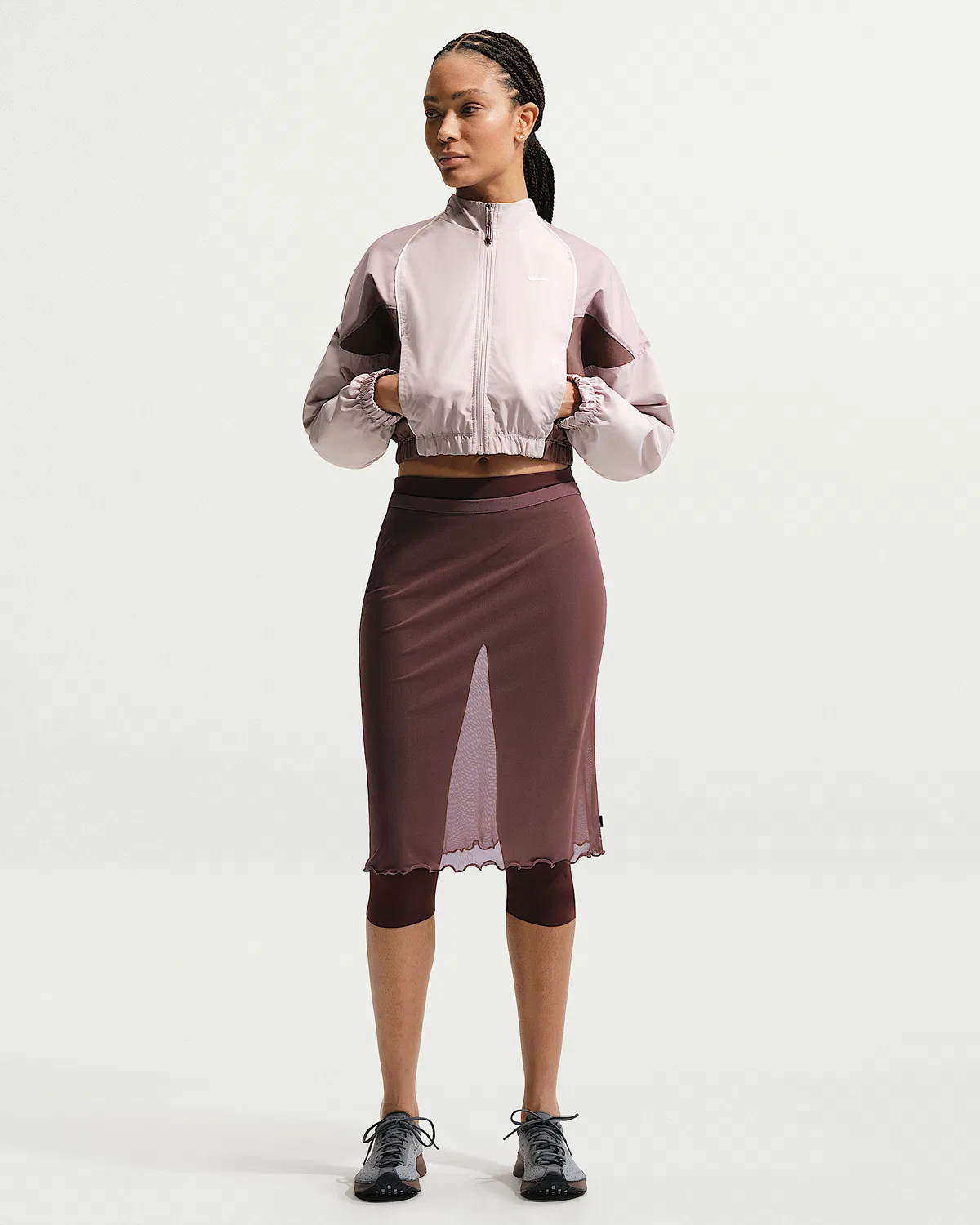 Женская полупрозрачная юбка Nike Sportswear Slim, Tattoo/Sail