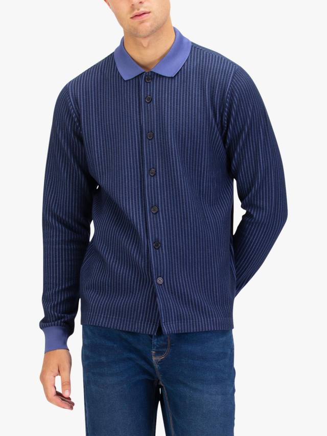 

Рубашка-поло с длинными рукавами на пуговицах LUKE 1977, Dark Navy