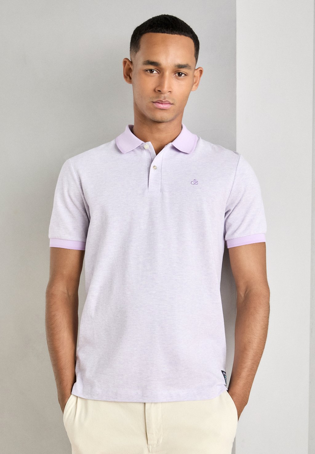 

Рубашка поло MELANGE REGULAR FIT Scotch & Soda, сиреневый