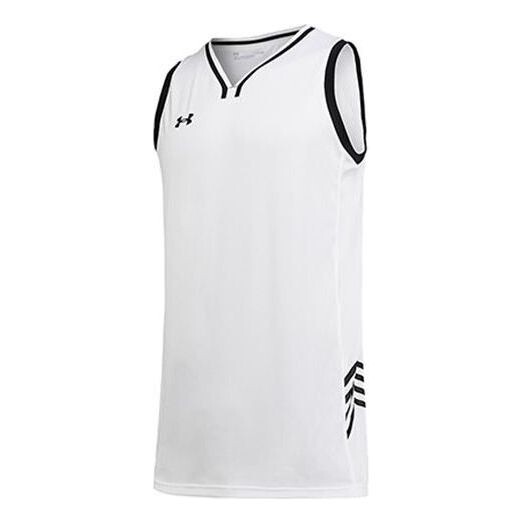 

Спортивная футболка logo basketball jersey 'white black' Under Armour, белый