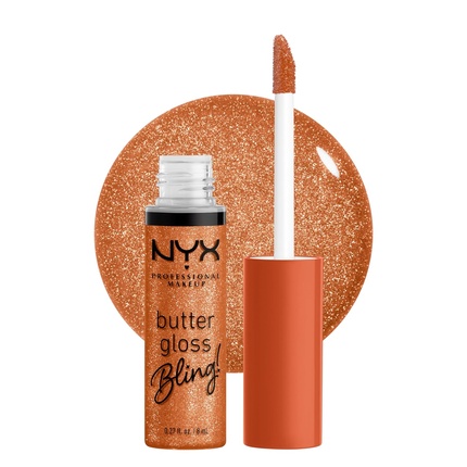 

NYX PROFESSIONAL MAKEUP Butter Gloss Bling Lip Gloss Нелипкий и блестящий веганский макияж для губ Дорогой