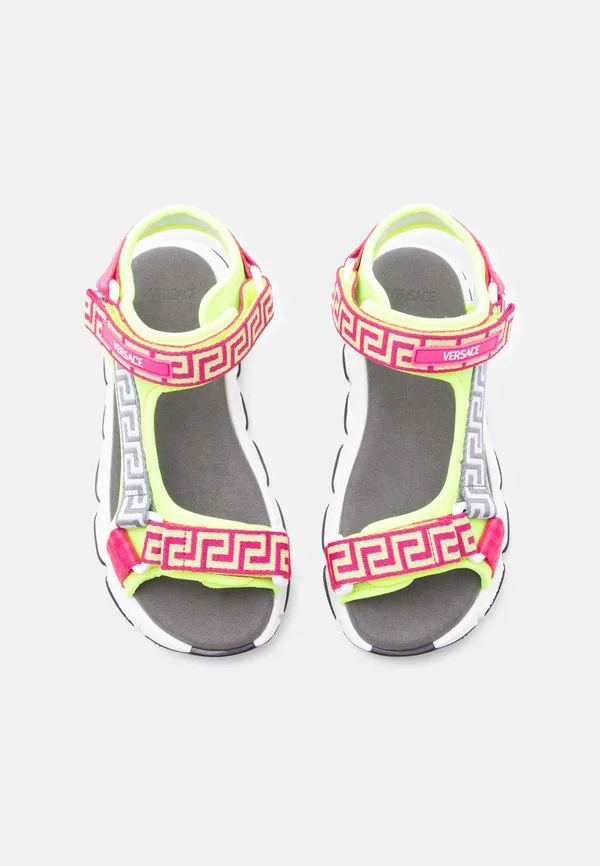 Сандалии унисекс Versace, Giallo Fluo/Fuxia — фото 4
