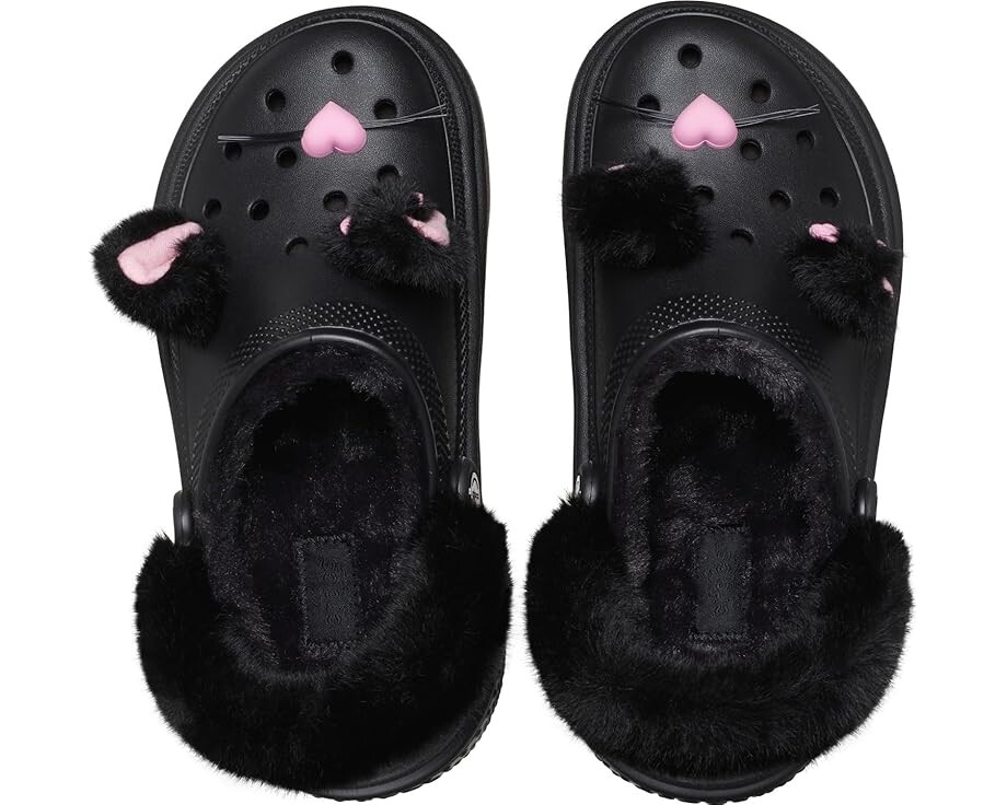 Сабо Unisex Crocs Stomp Lined Clogs, цвет Black Cat — фото 2