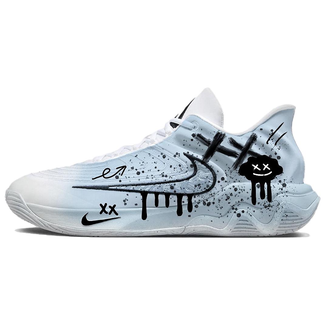 

Nike Баскетбольные кроссовки Giannis Immortality Coverage с низким берцем, влагоотводящие, дышащие, мужские, сине-розовые