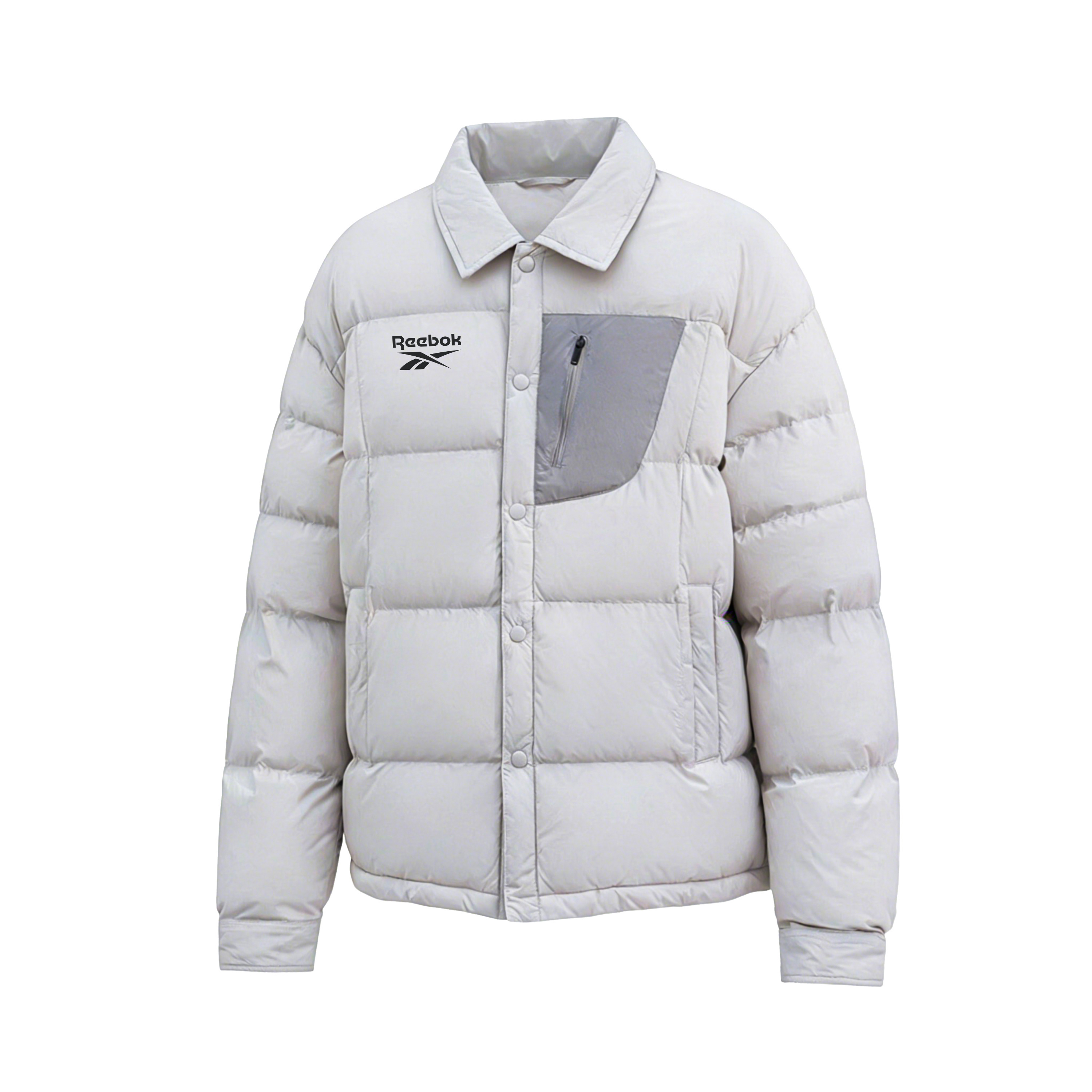 

Пуховик Unisex Lapel Thickened Reebok, серый