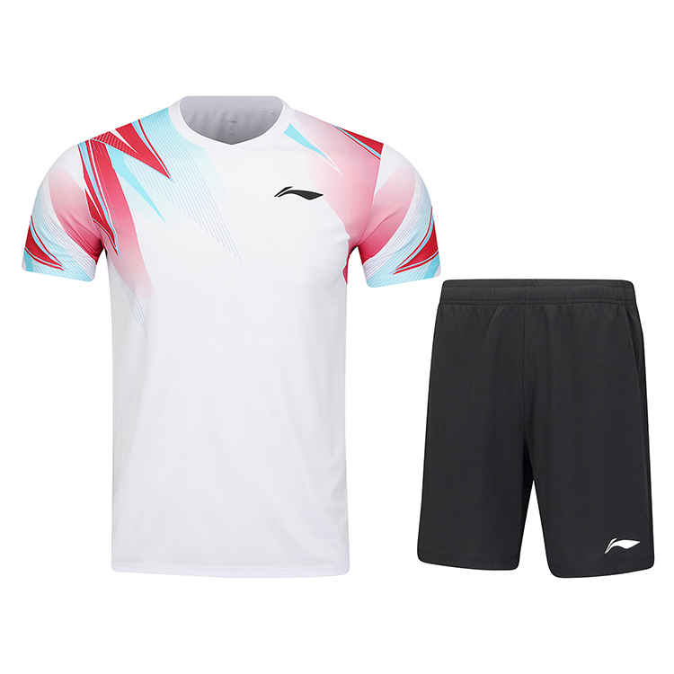 

Серия бадминтон сет футболка для бадминтона унисекс LINING