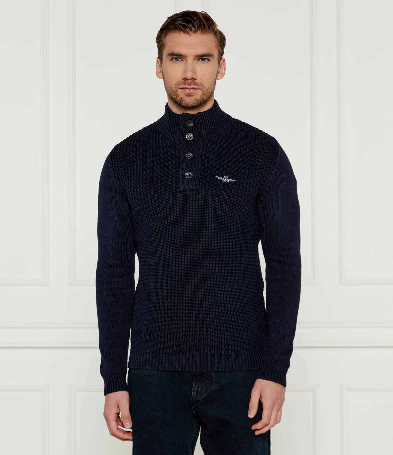 

Свитер Aeronautica Militare Regular Fit, темно-синий