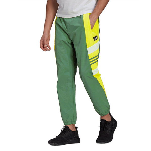 Спортивные штаны adidas Ub Pnt Wv Cb Contrast Color Stitching Casual Sports Long Pants Green, зеленый — фото 4