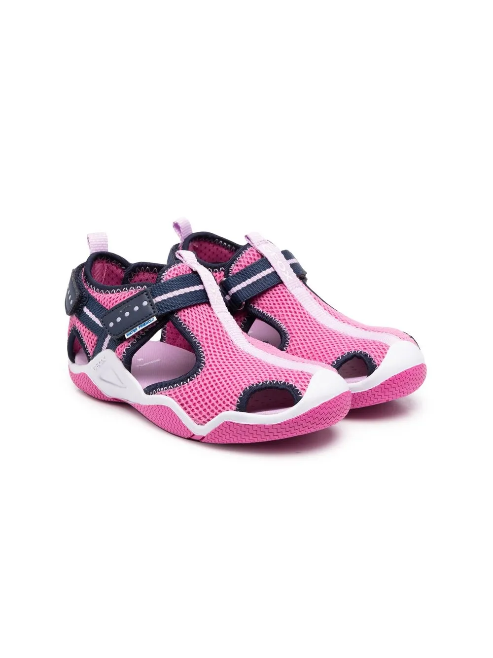 

Сандалии Wader на липучках Geox Kids, розовый