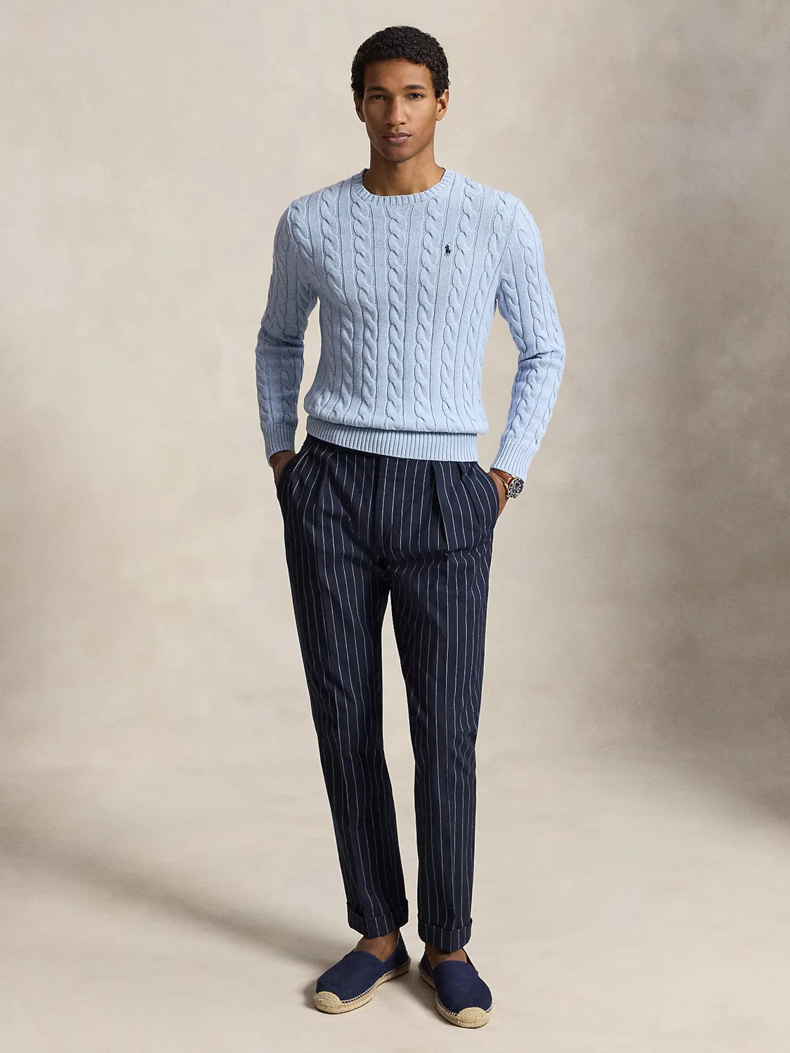Свитер стандартного кроя Polo Ralph Lauren, Light Blue — фото 4