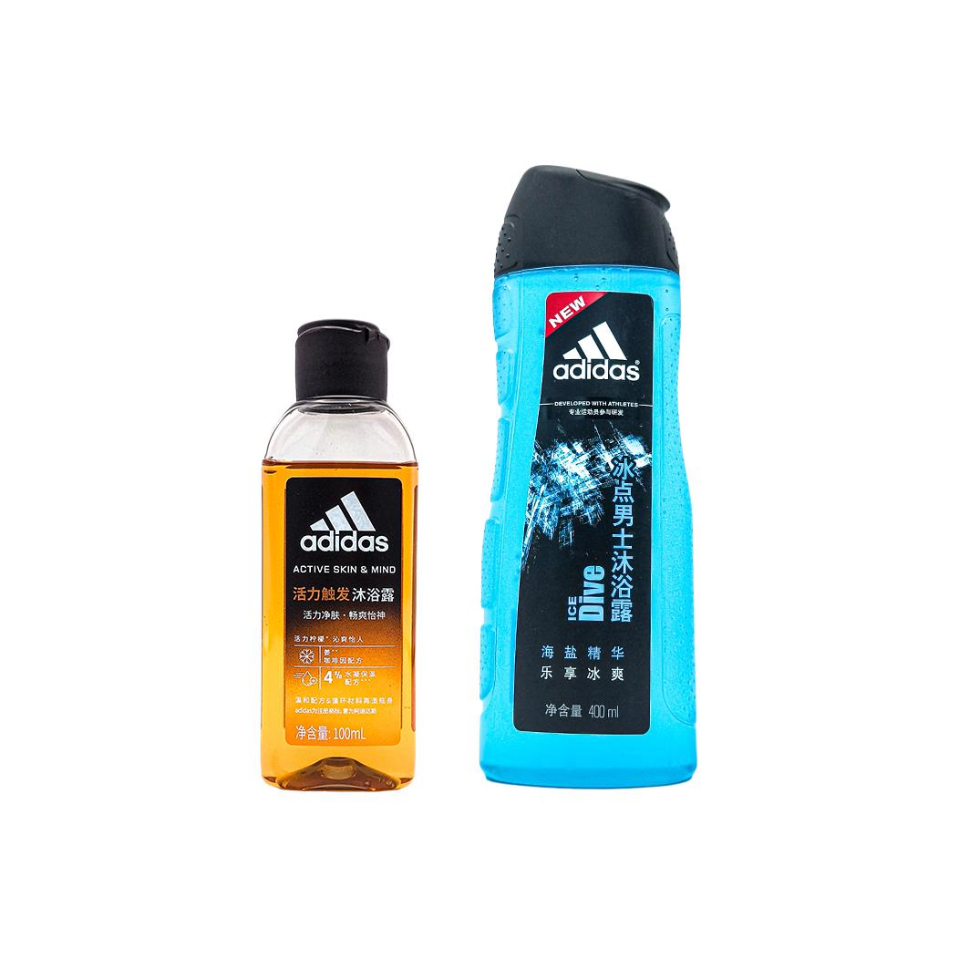 3 в 1 активный триггерный гель для душа travel sized снятие зуда и увлажнение очищение 100мл+400мл Adidas — фото 2
