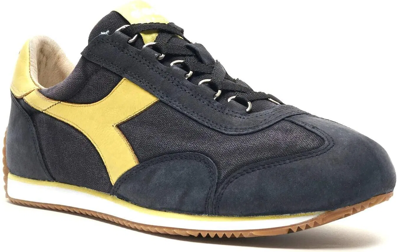 Мужские кроссовки Diadora Heritage Equipe H Canvas, черные, модель 201.174735, цвет «Stone Wash» — фото 3