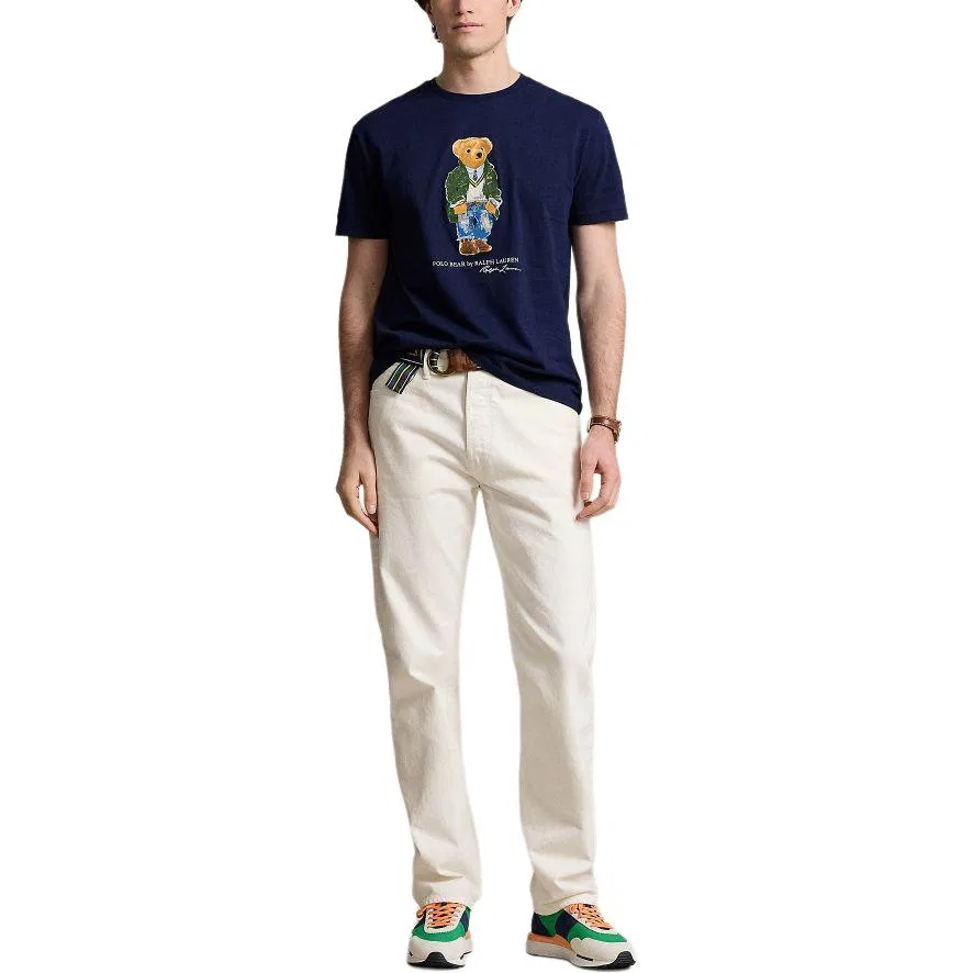 Футболка мужская темно-синяя Polo Ralph Lauren — фото 3