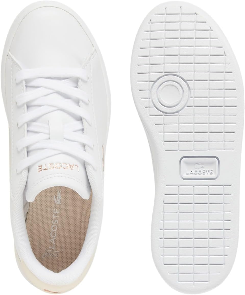 Laceste Unisex-Child детские кроссовки Carnaby Set Lacoste, Blush Accent White/Light Pink — фото 4