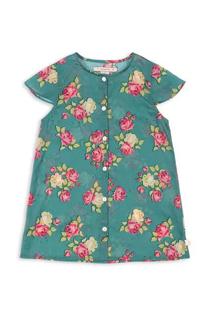 Платье с цветочным принтом VIOLA SS DRESS Konges Sløjd, зеленый