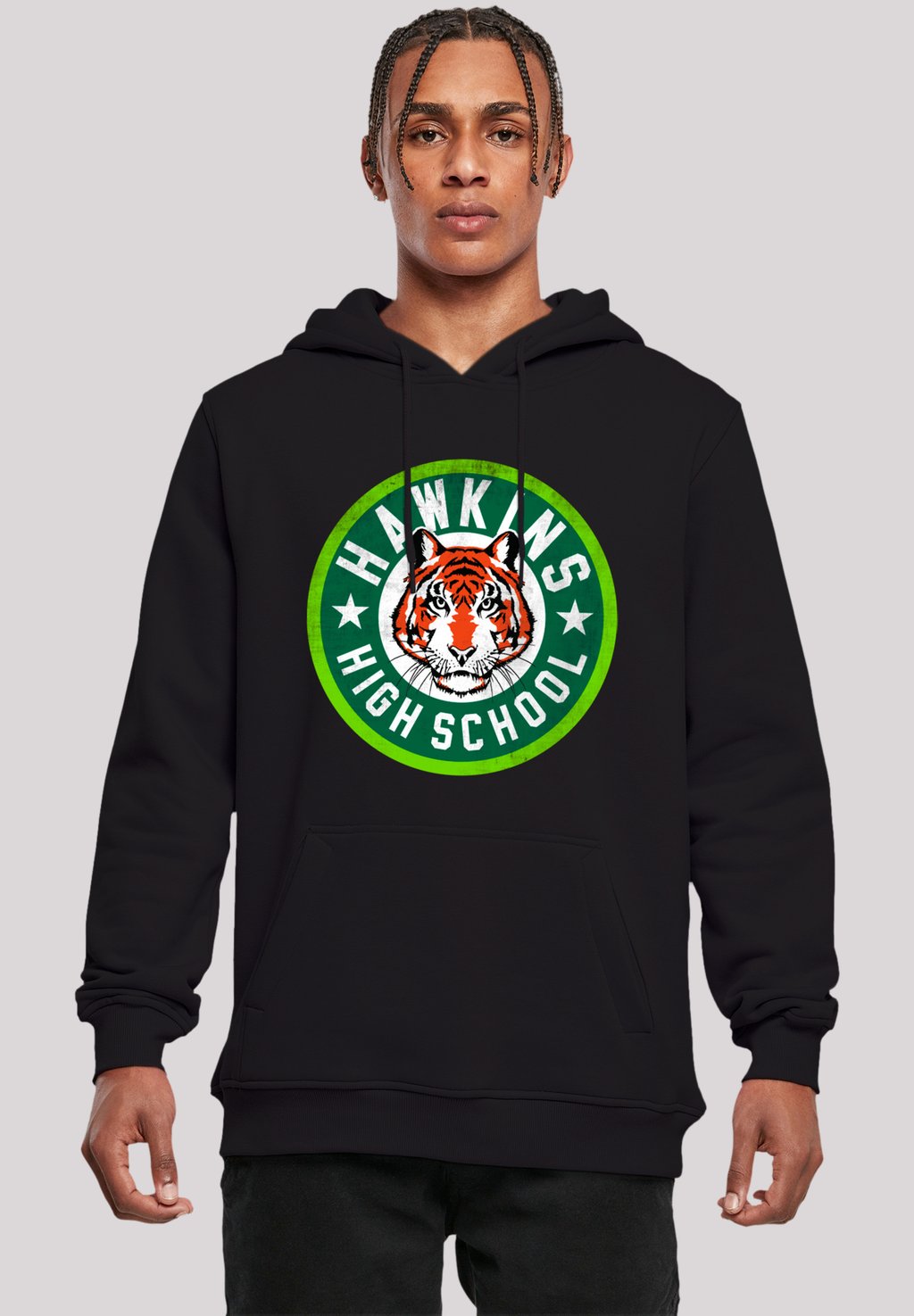 

Толстовка STRANGER THINGS HAWKINS TIGER CIRCLE NETFLIX TV SERIES - Hoodie F4NT4STIC, черный