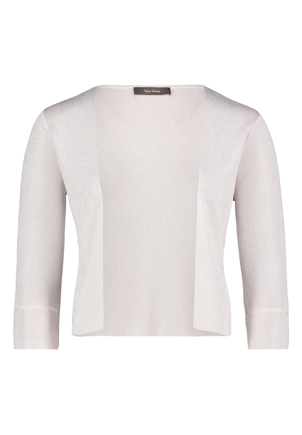 

Кардиган Vera Mont Strickbolero ohne Verschluss, цвет Silver/Nature