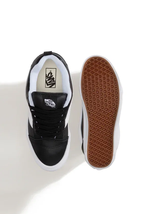 Кеды Knu Skool Vans, искусственная кожа черный/белый — фото 3