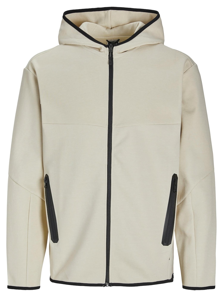 

Толстовка с капюшоном на молнии JACK & JONES Fusion, бежевый