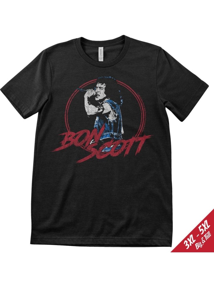 

AC/DC Футболка "Bon Scott Live Big Tall T-Shirt" черного цвета, Черный, AC/DC Футболка "Bon Scott Live Big Tall T-Shirt" черного цвета
