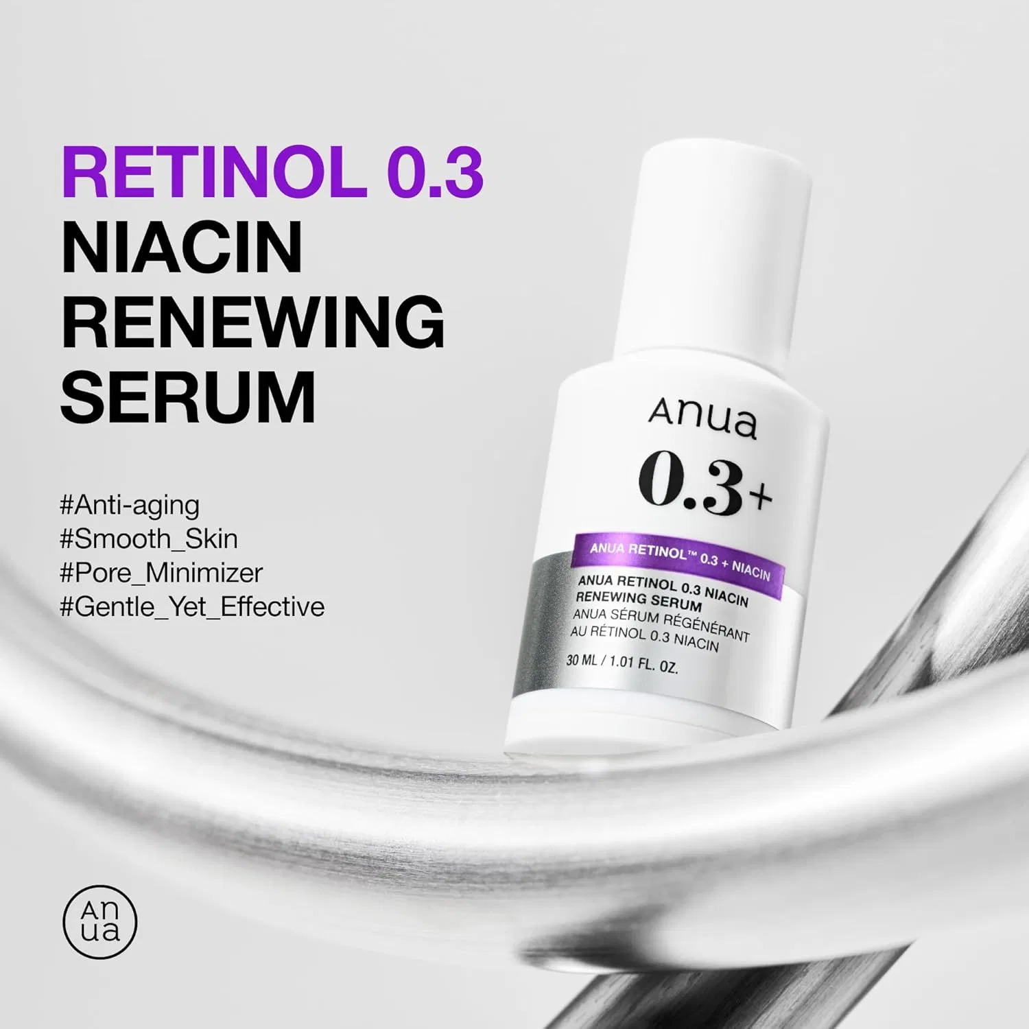 Сыворотка для лица обновляющая «Retinol 0.3 Niacin Renewing Serum» от Anua Anua — фото 3