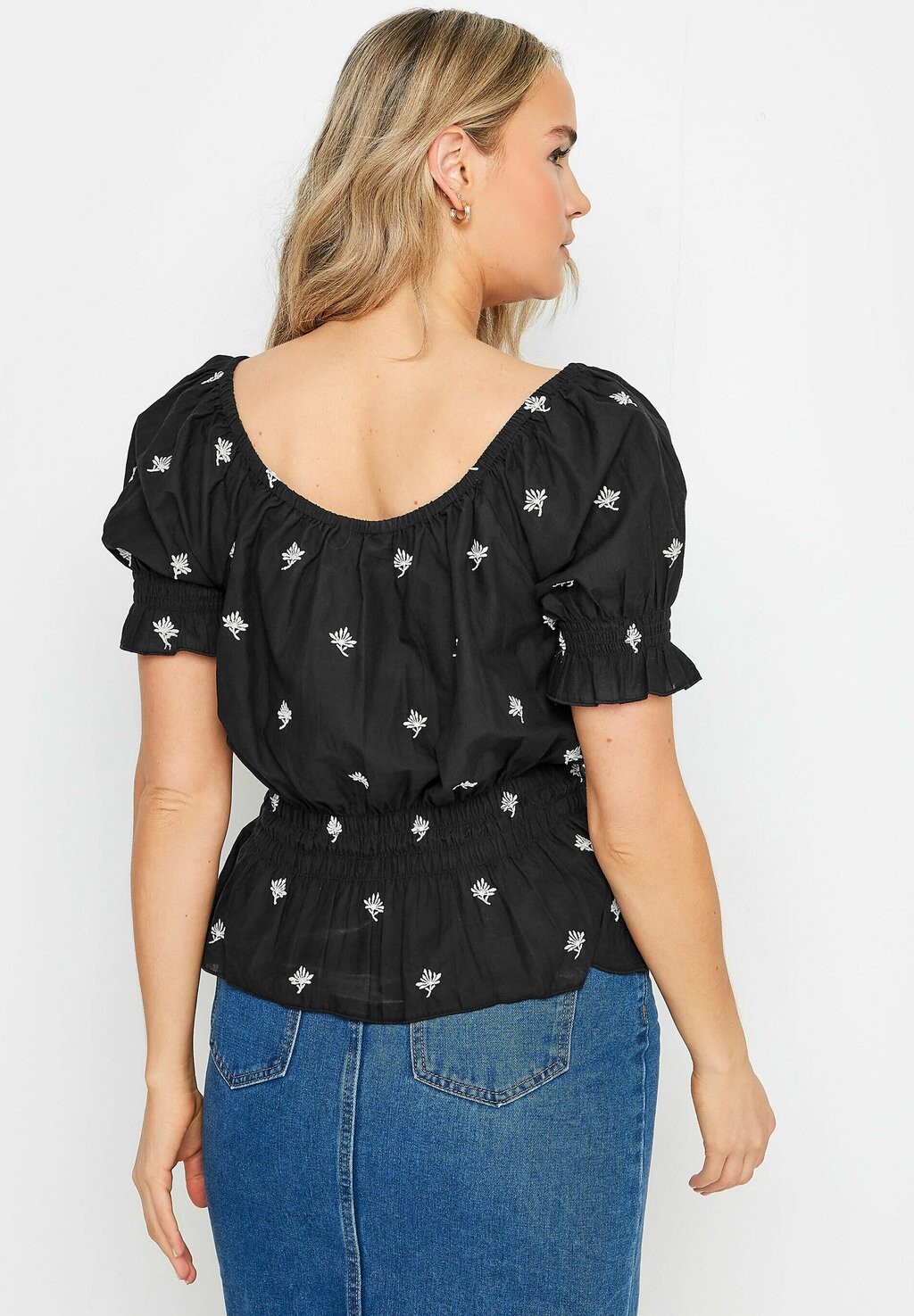 

Блузка Embroidered Long Tall Sally, черная