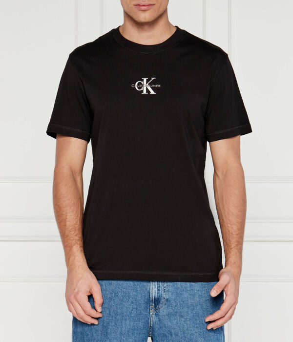 

Футболка мужская Calvin Klein Jeans хлопковая с монограммой, черный