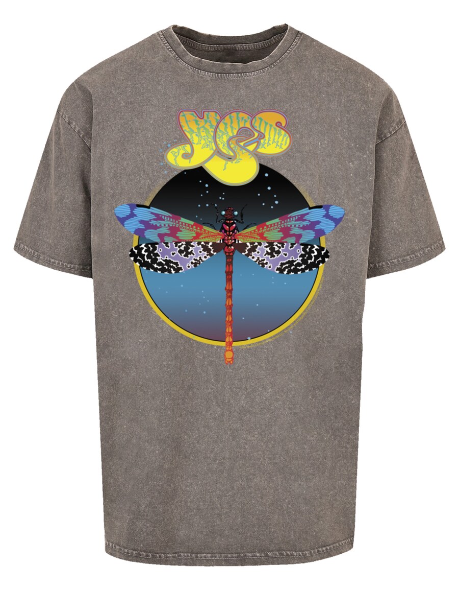 

Рубашка F4NT4STIC Yes Dragonfly Tour V1, серо-коричневый