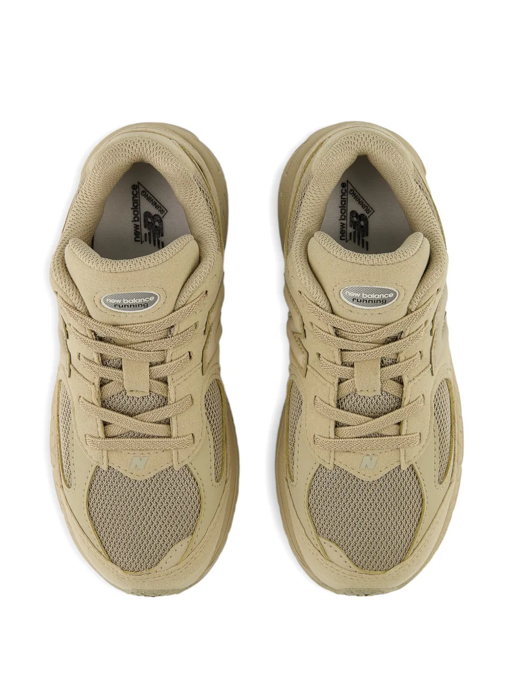 Кроссовки 2002 Bungee Lace New Balance Kids, бежевый — фото 4