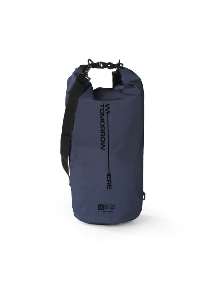 

Водонепроницаемая сумка из ПВХ, 20 л, темно-синяя Where Tomorrow