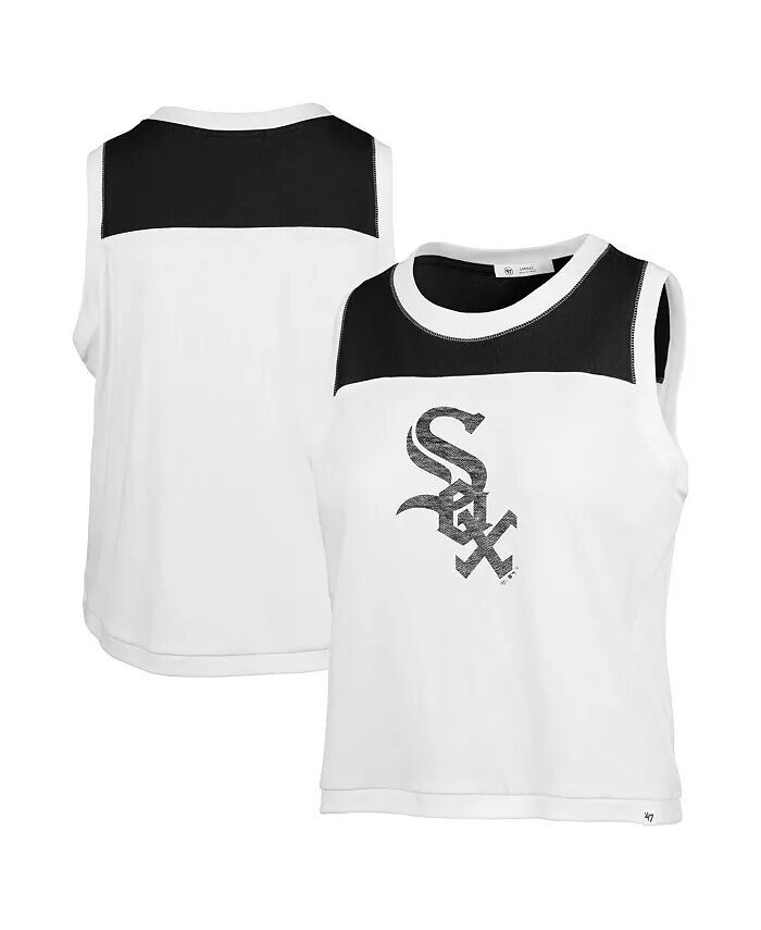 

Женская белая майка Chicago White Sox Premier Zoey длиной до талии '47 Brand