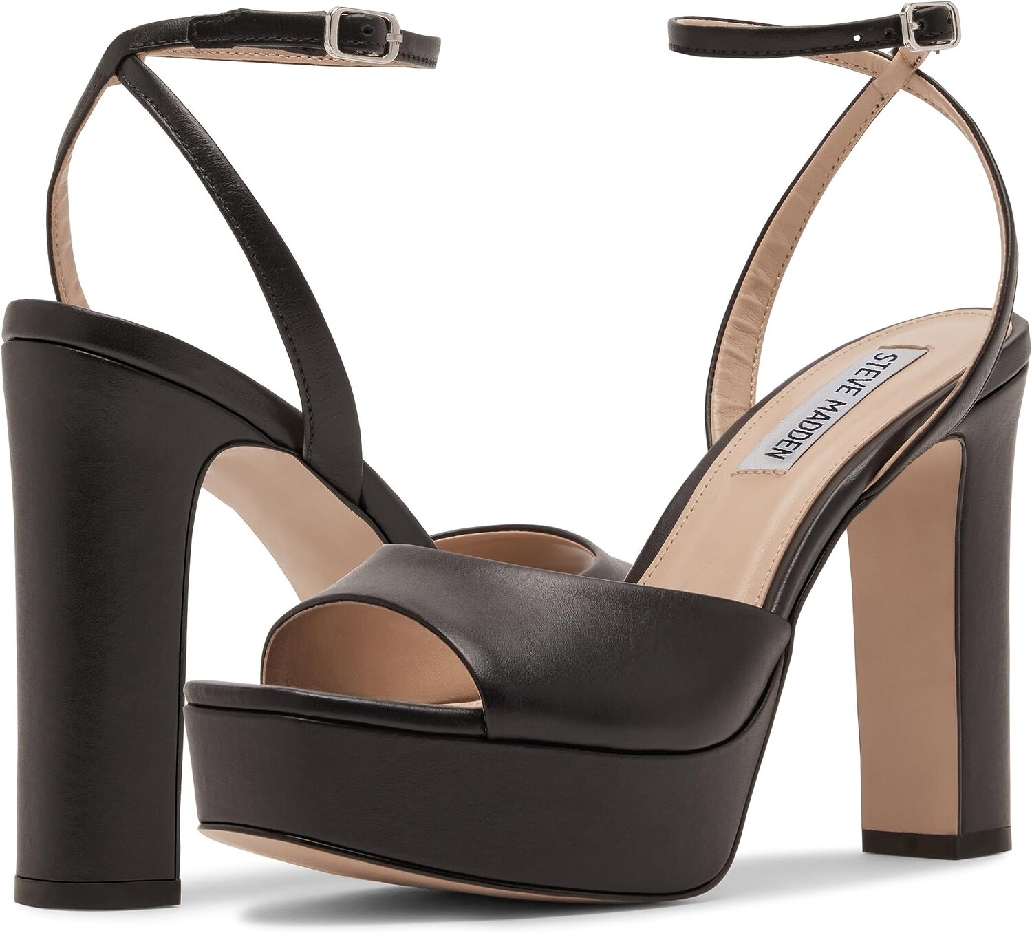 

Сандалии Steve Madden Assured, цвет Black Leather