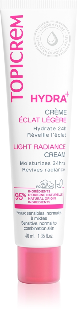 

Крем Hydra+ Light Radiance с легкой текстурой, увлажняющий крем для нормальной и комбинированной чувствительной кожи Topicrem, 40 мл