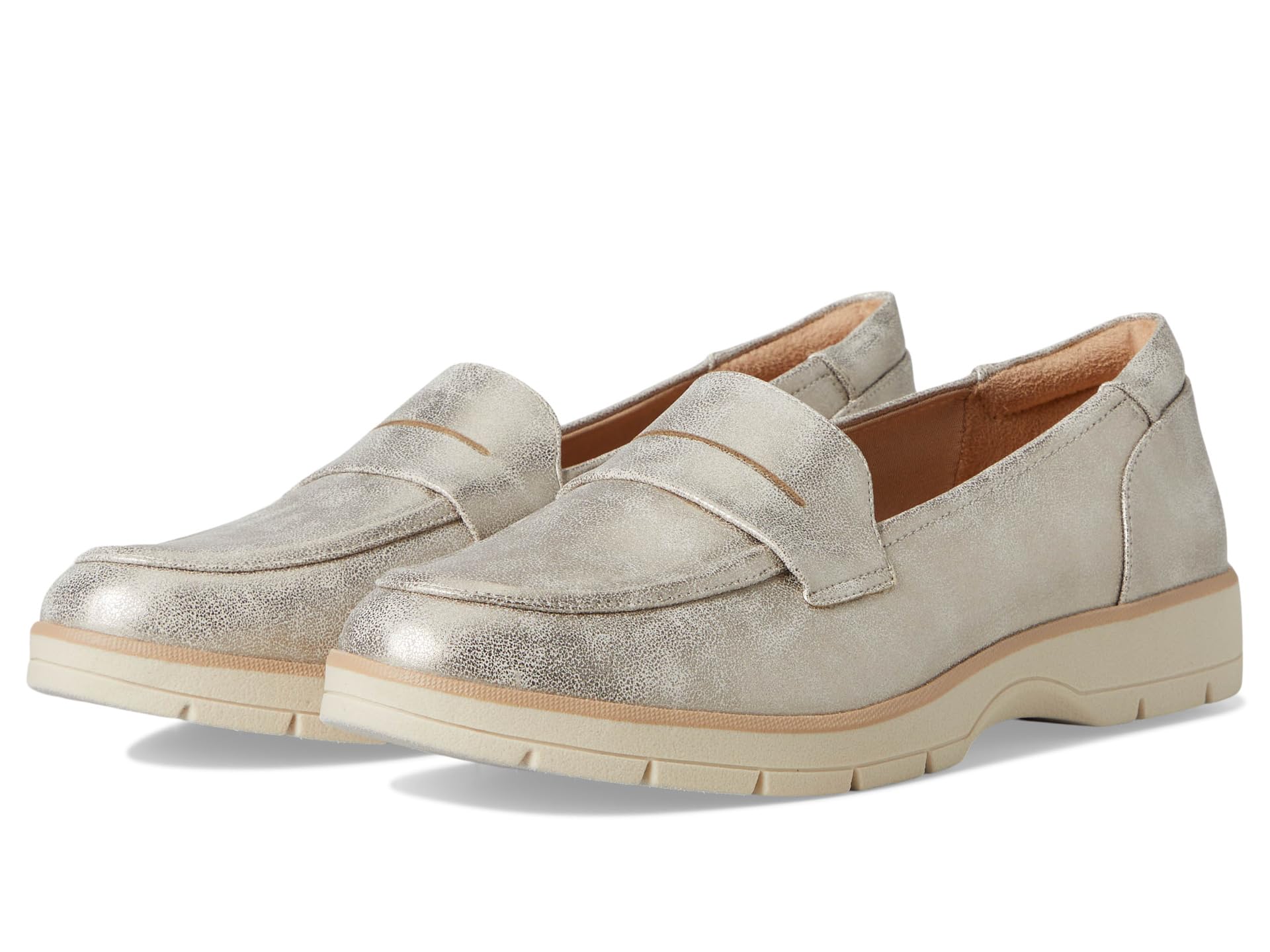 Лоферы Dr. Scholl's Nice Day Loafer/Moc, цвет Light Gold Faux Leather