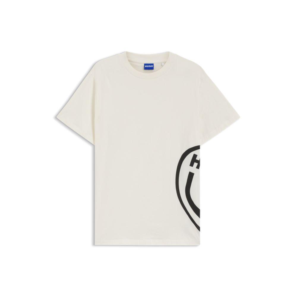 

Хлопковая футболка из джерси с принтом коллекции HUGO, белый