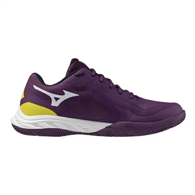 Бадминтонные кроссовки «Wave Fang EL 2» от Mizuno, Pp/Wh/Ye — фото 2