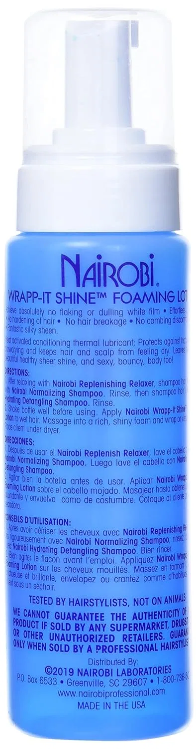 Лосьон-пенка для укладки волос «Wrapp-It Shine» от Nairobi, 2 шт. Nairobi — фото 2