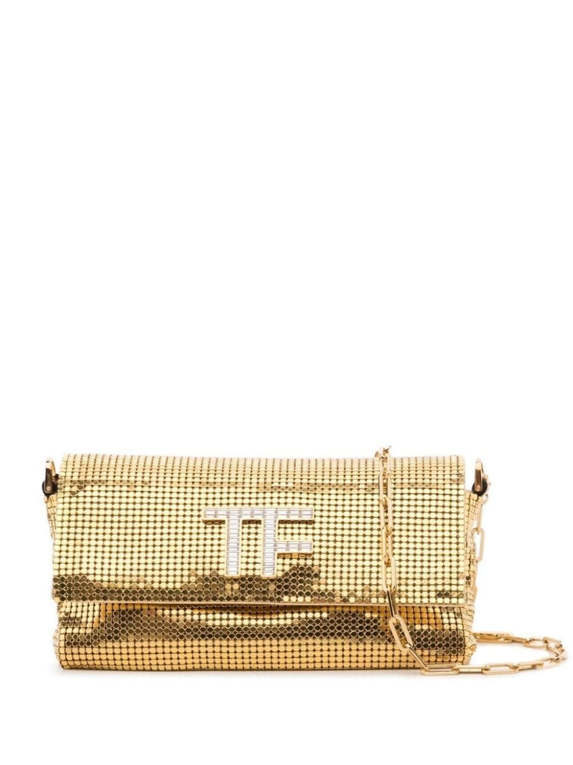 

TOM FORD мини-сумка на плечо с логотипом, золотистый