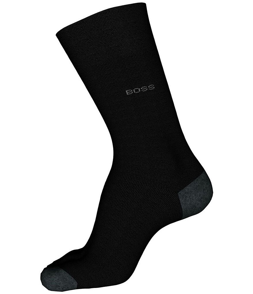 

Носки Hugo Boss с контрастной отделкой, черный