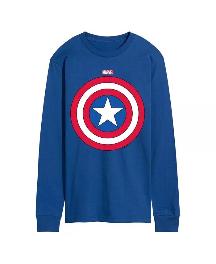 

Футболка мужская с длинным рукавом «Капитан Америка» AIRWAVES, синий