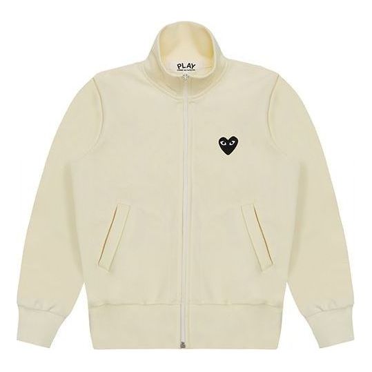 

Куртка (WMNS) COMME des GARCONS PLAY Big Black Heart Track Jacket 'White', белый
