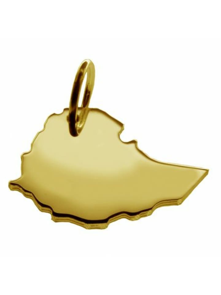 

Schmuckador Кулон с изображением карты Эфиопии из цельного желтого золота 333 пробы