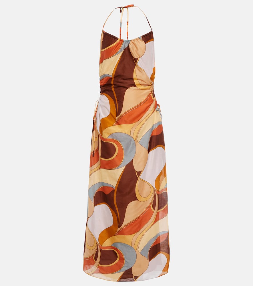 

Хлопковое и шелковое платье миди SIR, Vista Print