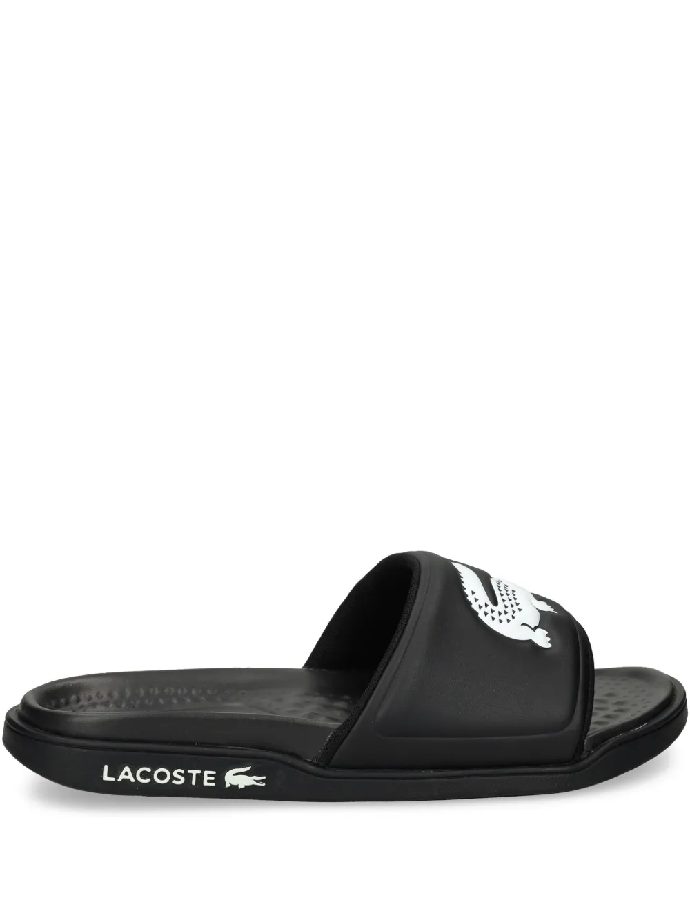 

Шлепанцы с логотипом Lacoste, черный