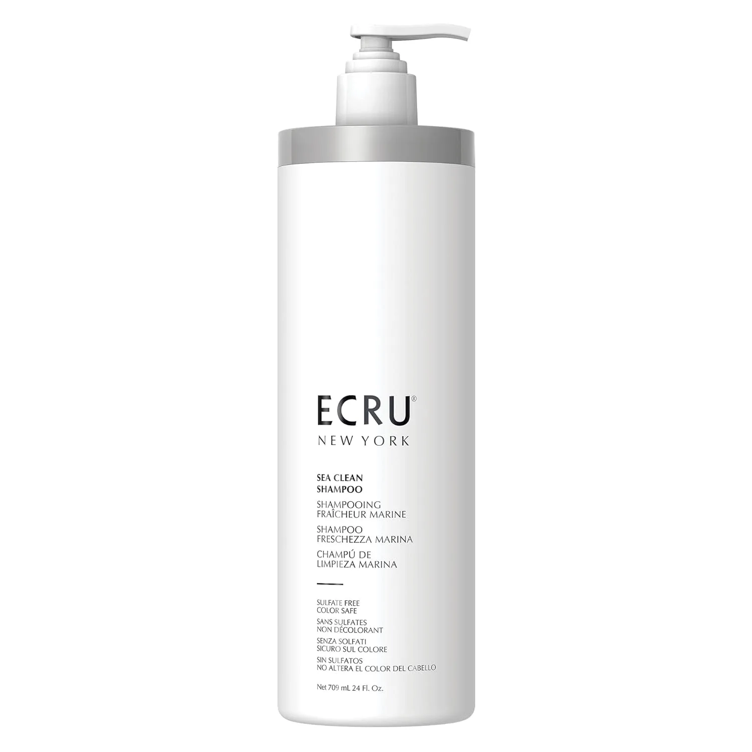 Набор ECRU Sea Clean: шампунь 24 унции + бальзам для утолщения волос Marine Thickening Balm (по 1 флакону каждого). Ecru New York — фото 2