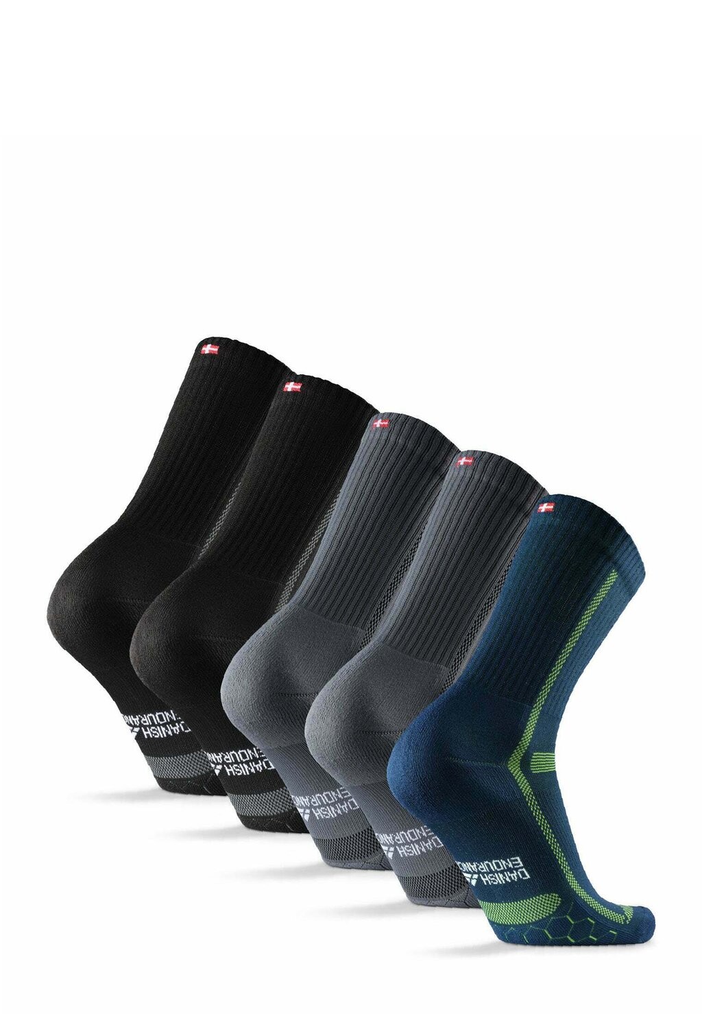 

Спортивные носки LONG DISTANCE 5 PACK Danish Endurance, серый