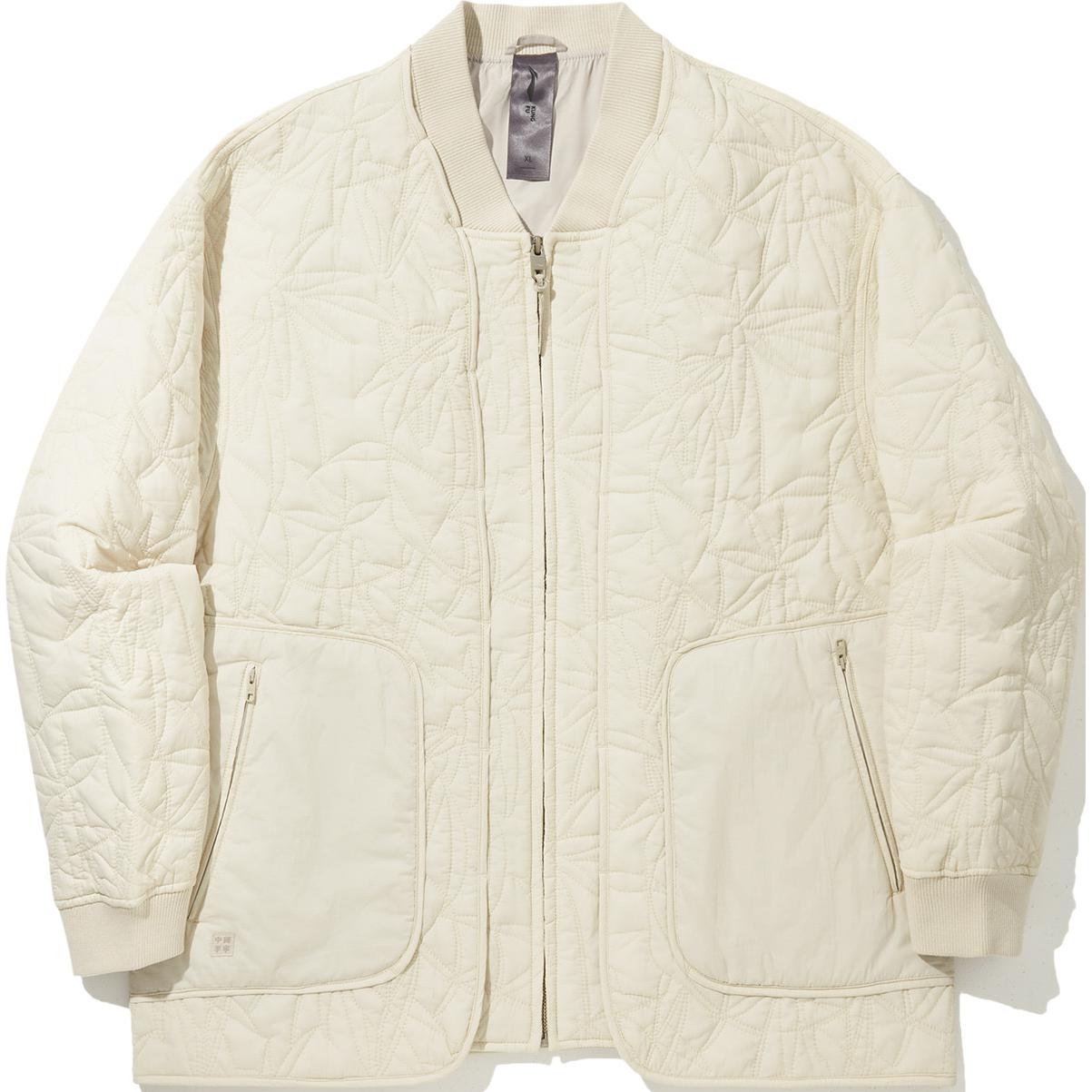 

LiNing Пуховик мужской серый овсяный, Oat Gray
