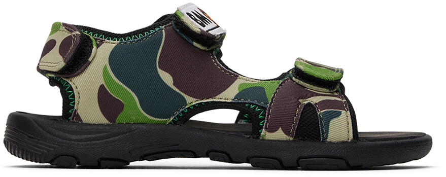 

Детские сандалии BAPE Kids цвета хаки ABC Baby Milo