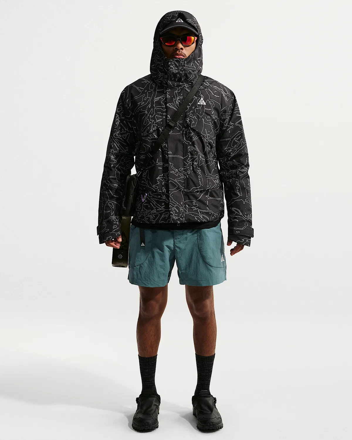 Мужские шорты Nike ACG "Dolomiti", Mineral Slate/Black Spruce/Black/Summit White